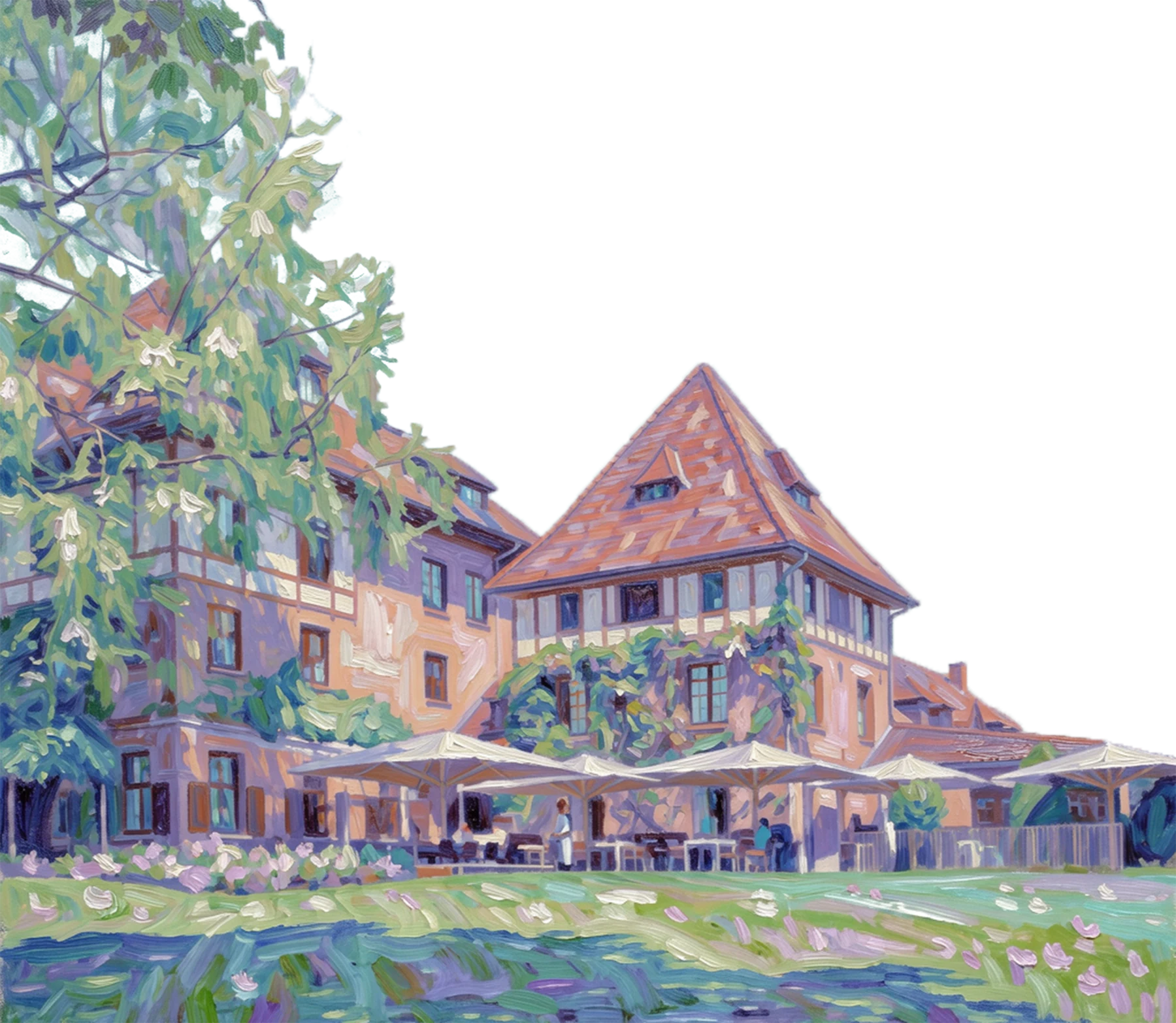 Aquarellillustration von La Butte aux Bois